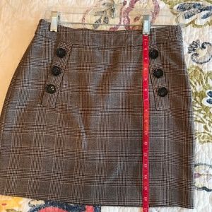 Sz 2 Banana Republic Tan & Rust Mini Tweed Skirt